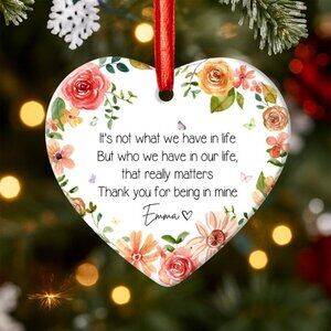 Custom Bestie Ornament: Best Friend Gift, Thank You Gift For Friend